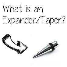 What does expander, taper or strecher mean?