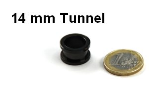 14mm Tunnel compared with an Euro Coin