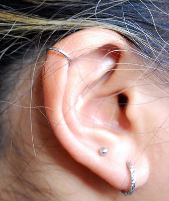 Helix Body Jewelry in the Ear