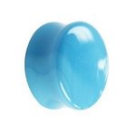 Glass Ear Plug - Light Blue - 6 mm