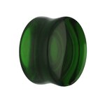 Glass Ear Plug - Green - 12 mm