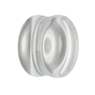 Glass Ear Plug - Transparent - 6 mm