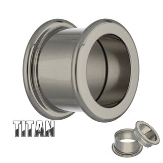 Titanium Flesh Tunnel - Internally Screw - EXTRA LONG