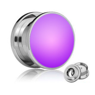 LED Ear Plug - Purple - 12 mm