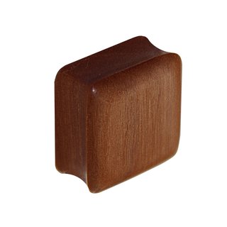 Wood Ear Plug - Square - Saba Wood - 16 mm