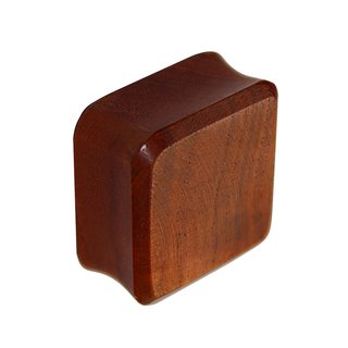 Wood Ear Plug - Square - Redwood - 8 mm