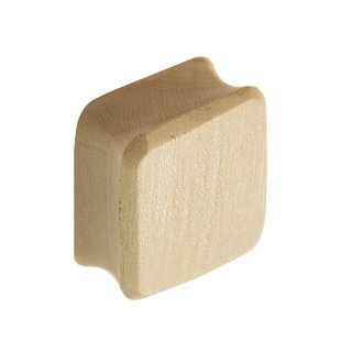 Wood Ear Plug - Square - Crocodile Wood - 16 mm