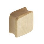Wood Ear Plug - Square - Crocodile Wood - 16 mm