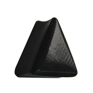 Wood Ear Plug - Triangle - Ebony Wood 6 mm