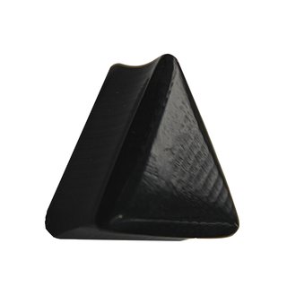 Wood Ear Plug - Triangle - Ebony Wood 10 mm