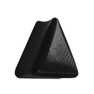 Wood Ear Plug - Triangle - Ebony Wood 14 mm