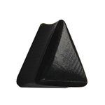 Wood Ear Plug - Triangle - Ebony Wood 16 mm