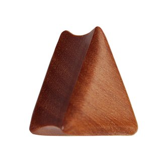 Wood Ear Plug - Triangle - Saba Wood - 8 mm