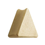 Wood Ear Plug - Triangle - Crocodile Wood - 18 mm