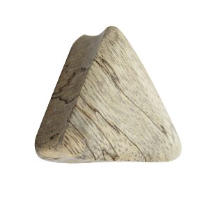 Wood Ear Plug - Triangle - Tamarind Wood - 16 mm