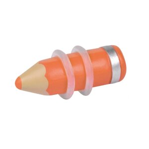 Ear Plug - Pencil - Orange - 4 mm