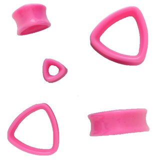 Shape Plug - Triangle - Pink - 14 mm