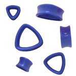 Shape Plug - Triangle - Blue - 14 mm