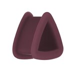 Silicone Triangle Flesh Tunnel - Brown - 16 mm