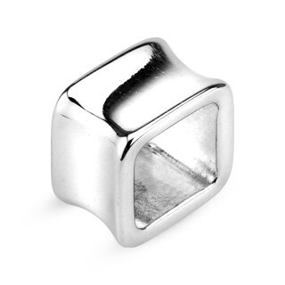 Flesh Tunnel - Steel - Silver - Square - 16 mm