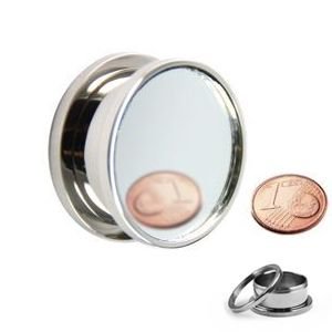 Ear Plug - Mirror -  6 mm