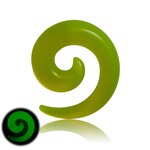 Glow in the dark - Spiral Taper - Green - 12 mm