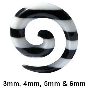 Spiral Taper - Horn - Stripes - 3 mm