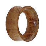 Wood Flesh Tunnel - Teak Wood - 26 mm