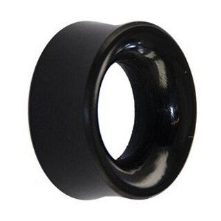 Flesh Tunnel - Horn - Black - 3 mm