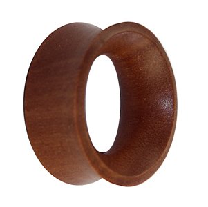 Wood Flesh Tunnel - Saba Wood - 3 mm