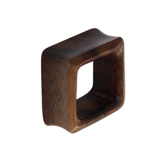 Flesh Tunnel - Square - Sono Wood - 16 mm