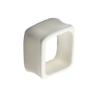 Flesh Tunnel - Square - Bone - 5 mm