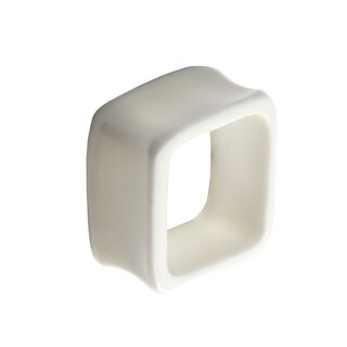 Flesh Tunnel - Square - Bone - 16 mm