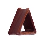 Wood Flesh Tunnel - Triangle - Saba Wood - 6 mm