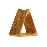 Wood Flesh Tunnel - Triangle - Jackfruit Wood - 16 mm