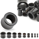 Horn Flesh  Tunnel - Black - 8 mm