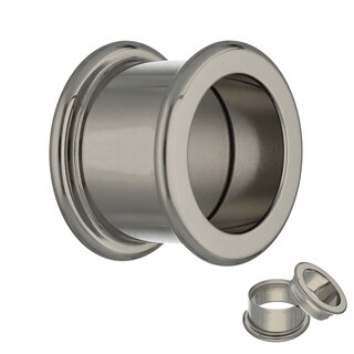 Titanium Flesh Tunnel - Internally Screw - EXTRA LONG - 4 mm