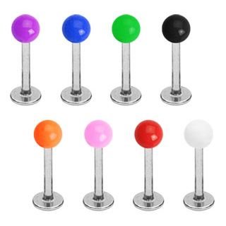 Labret Piercing - colorful Ball