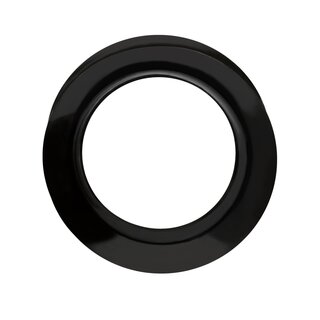 Flesh Tunnel - Silicone - Black - Thin - 3 mm