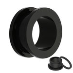 Flesh Tunnel - Acrylic - Black - 4 mm