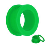 Flesh Tunnel - Acrylic - Green - 10 mm