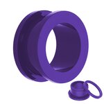 Flesh Tunnel - Acrylic - Purple - 8 mm