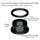 Flesh Tunnel - Steel - Black - 8 mm