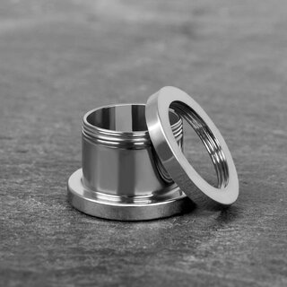 Flesh Tunnel - Steel - Silver - 34 mm