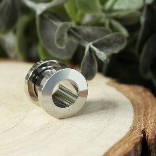 Flesh Tunnel - Steel - Silver - 34 mm