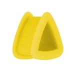Silicone Triangle Flesh Tunnel - Yellow