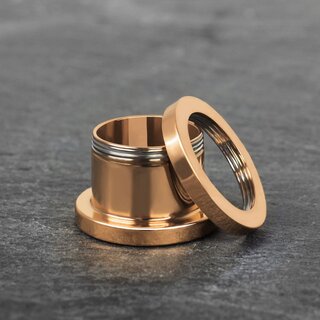 Flesh Tunnel - Steel - Rose Gold - 2 mm