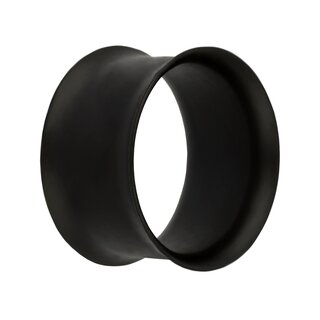 Flesh Tunnel - Double Flare - Black - Matte - 16 mm