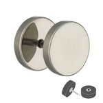 Piercing Fake Plug - Titanium - Silver - [1.] - 1.2 x 4 mm
