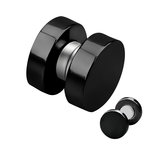 Magnet Fake Plug - Steel - Black - [1.] - 6 mm